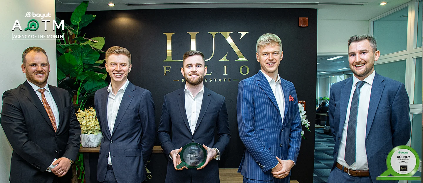 Agency of the Month Dubai for September 2020: Congratulations LUXFolio Real Estate!